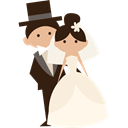 groom, romantic, Bride, Wedding Couple, people Black icon