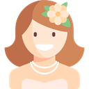 people, Beautiful, woman, wedding, Bride PeachPuff icon