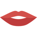 Femenine, lips, Body Part, love, romantic, kiss Black icon