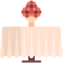 Elegant, wedding, table, furniture Bisque icon