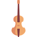 musical instrument, Orchestra, Violin, music, String Instrument Black icon