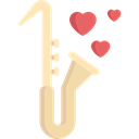 Wind Instrument, jazz, saxophone, musical instrument, music, sax Black icon