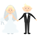 people, romantic, Bride, Wedding Couple, groom Icon