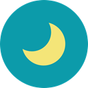 night, Astronomy, nature, Moon, weather LightSeaGreen icon