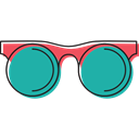 eyeglasses, sunglasses, fashion, Protection, Accessory Black icon