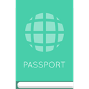 travel, identification, technology, Identity, passport, document MediumAquamarine icon