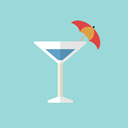 drink, cocktail, beverage, glass, Glasses, food, Drink Set, cocktails, drinks LightBlue icon