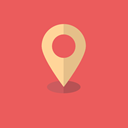 Maps And Flags, map pointer, pin, signs, Map Point, placeholder, Map Location Tomato icon