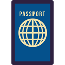 travel, Identity, technology, passport, document, identification Teal icon
