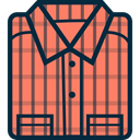 Tie, Clothes, Masculine, Shirt, clothing, fashion, Elegant Salmon icon