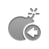 Bomb, Left Gray icon