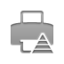 pyramid, printer Gray icon