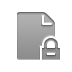 document, Lock DarkGray icon