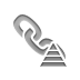 pyramid, Link Gray icon