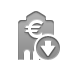 Bank, Euro, Down Icon