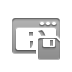 Diskette, chatroom Gray icon