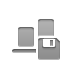 horizontal, Diskette, Align, Bottom Icon