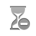 delete, Hourglass DarkGray icon