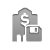 Diskette, Bank DarkGray icon
