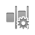 horizontal, right, distribute, Gear Gray icon
