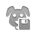 Diskette, dog DarkGray icon