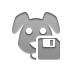 Diskette, dog Icon