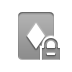 Lock, card, diamond, Game DarkGray icon