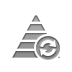 refresh, pyramid Gray icon