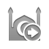 Mosque, right Gray icon