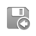Diskette, Left DarkGray icon