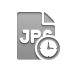 File, jpg, Clock, Format DarkGray icon