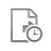 Clock, transfer, File Gray icon