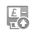 Up, pound, Atm, pound up DarkGray icon