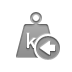 kilogram, weight, Left Gray icon