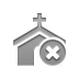 church, Close Gray icon