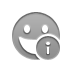 Info, smiley, grin DarkGray icon