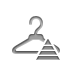 hanger, pyramid Gray icon