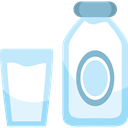 breakfast, drink, milk, food PaleTurquoise icon