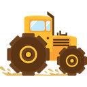 transport, vehicle, engine, tractor, Farm, Automobile SaddleBrown icon