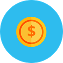 stack, Cash, Business, Currency, commerce, coin, Coins, Money MediumTurquoise icon