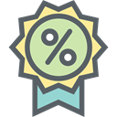 Badge, online store, Badges, commerce, Sales, sticker DimGray icon