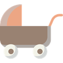 Toy, transport, Motherhood, Baby Stroller, doll, childhood Gray icon