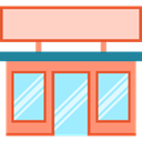Shop, Business, store, Restaurant, buildings PeachPuff icon