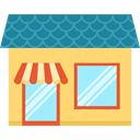Restaurant, Business, Shop, store, buildings Khaki icon