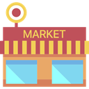 online store, Supermarket, online shop, shopping, Shop, buildings, market IndianRed icon