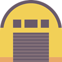 storage, warehouse, Hangar, buildings SandyBrown icon