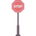 circulation, signs, stop, stopping, traffic sign Black icon