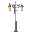 Light bulb, light, Lights, street, illumination Black icon