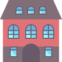 Home, buildings, internet, Page, house Gray icon