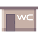 bathroom, toilet, restroom, Wc Silver icon